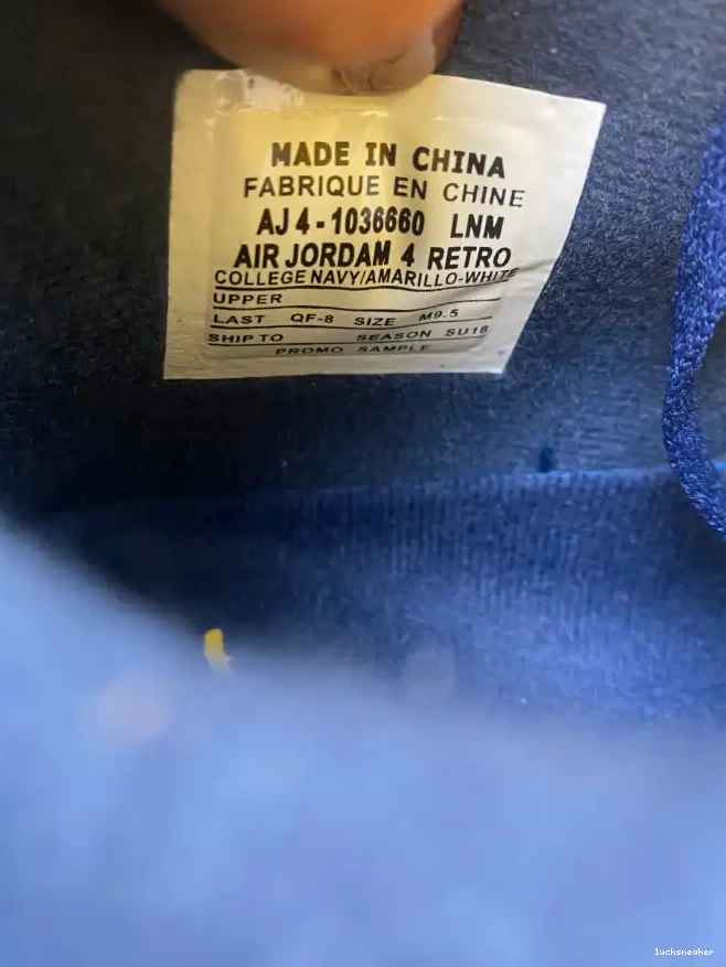 Reps LUCY Air 4 Retro AJ4-1036660 Jordan (PE) Michigan 0612